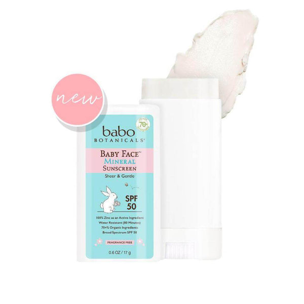 Fragrance Free SPF 50 Baby Face Mineral Sunscreen Stick