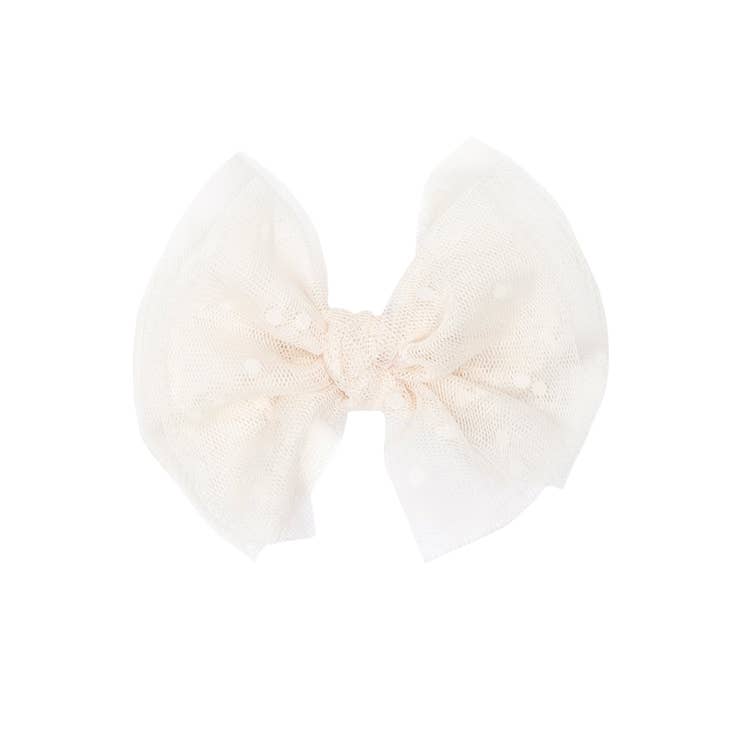 Tulle Fab Clips - Oatmeal