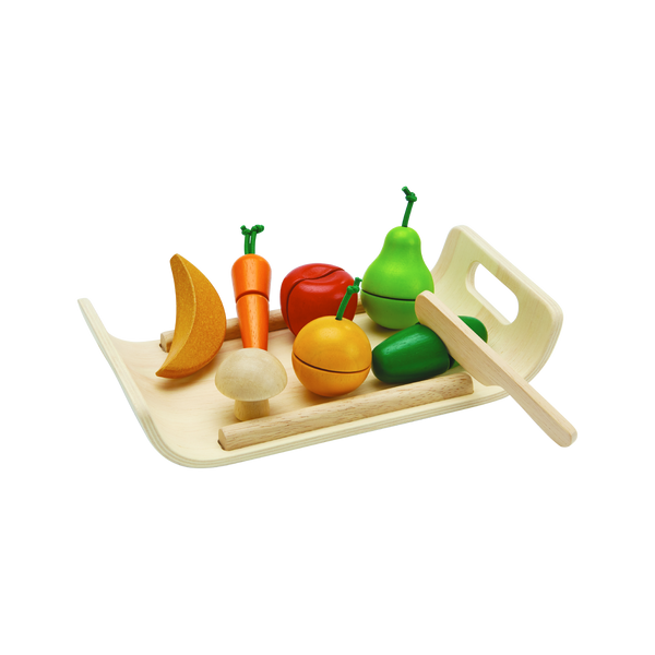 Wooden Food Assorted Fruit & Vegetable Set