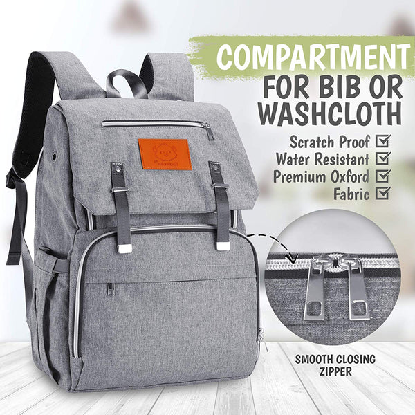 Explorer Diaper Backpack - Classic Gray