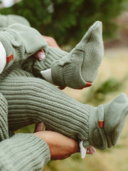 Organic Cotton Knit Baby Stay-On Boots - Various Colors