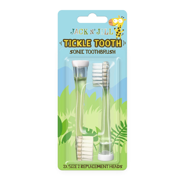 Tickle Tooth Sonic Toothbrush Replacement Heads - 2 pack