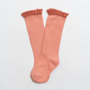 Lace Top Knee High Socks - Various Colors and Sizes