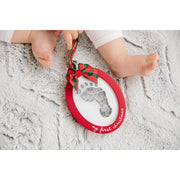 Babyprints Photo Ornament - Red