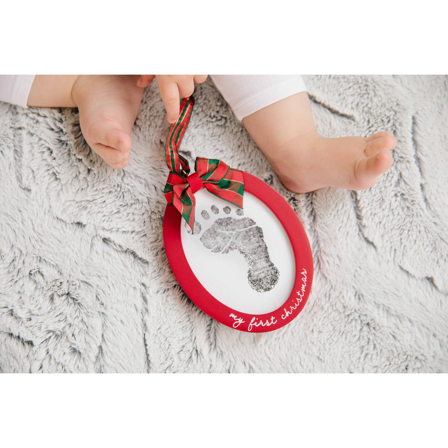 Babyprints Photo Ornament - Red
