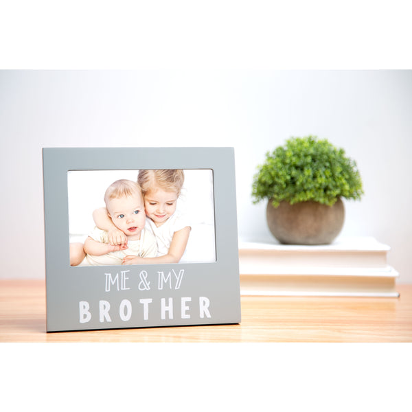 Me and My Brother Sentiment Frame - Gray