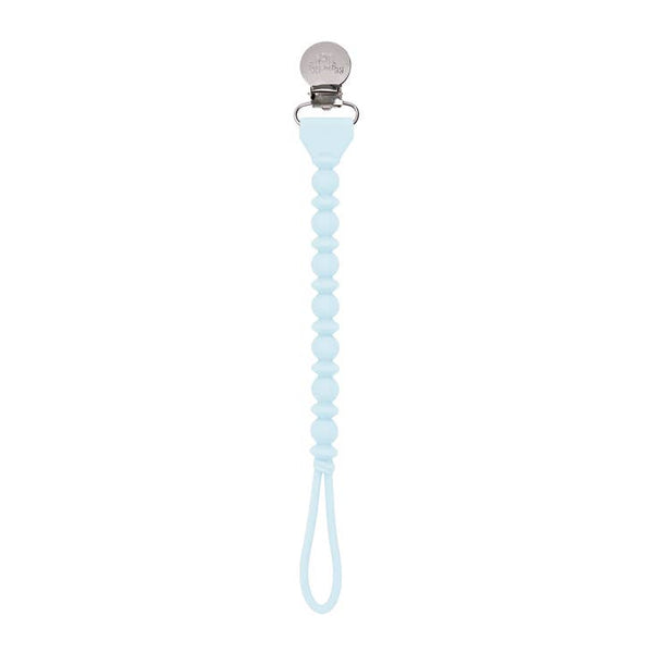 Beaded Sweetie Strap Silicone One Piece Pacifier Clip - Various Colors