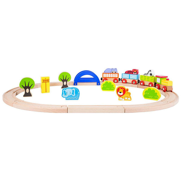 Wooden Toy Train - My Zoo