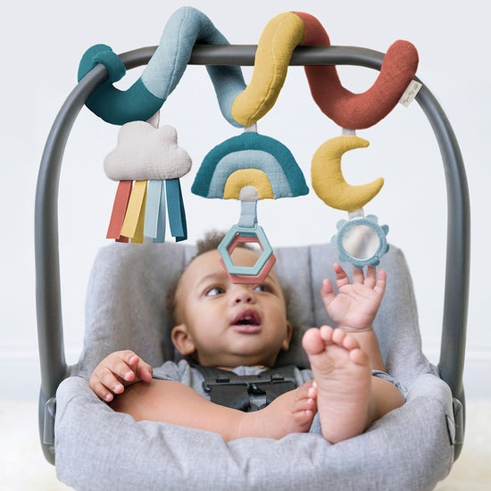 Itzy Bitzy Spiral™ Car Seat Activity Toy - Rainbow