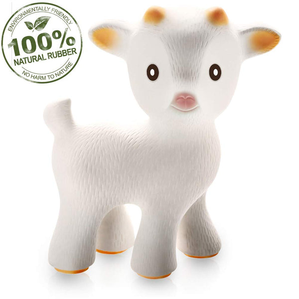Sola the Goat Teething Toy (White or Tan)