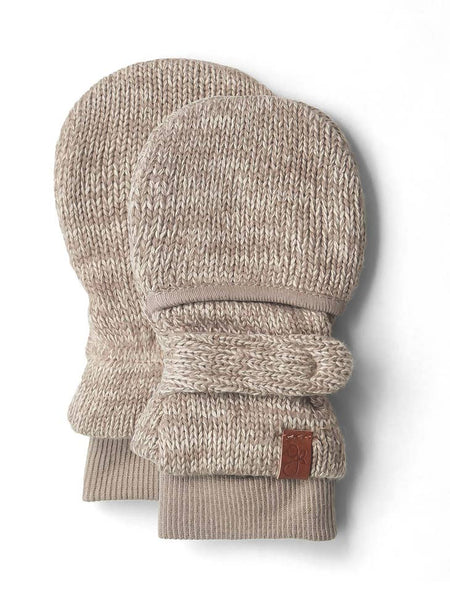 Organic Cotton Knit Stay-On Mitts - Various Colors
