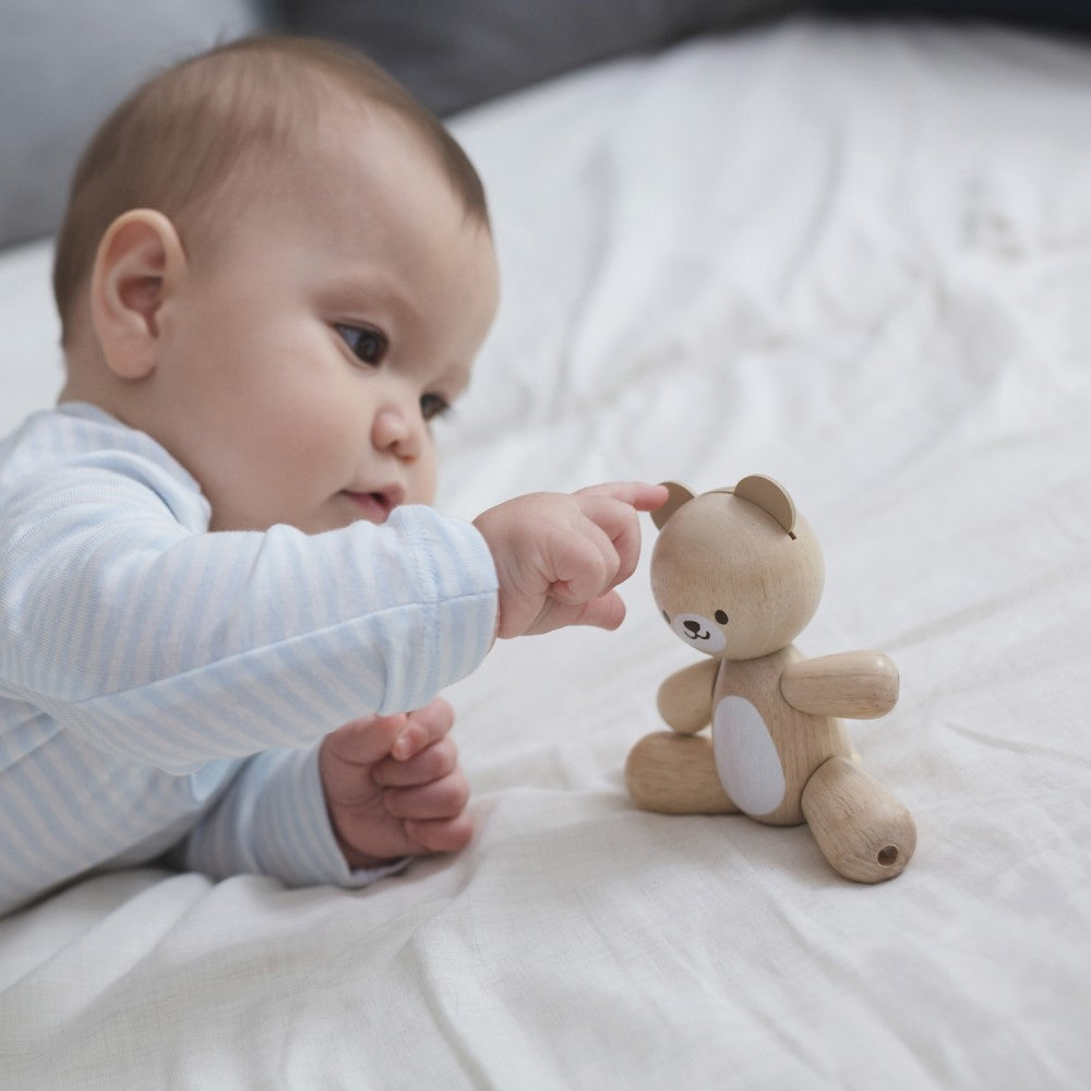 Moveable Wooden Bear