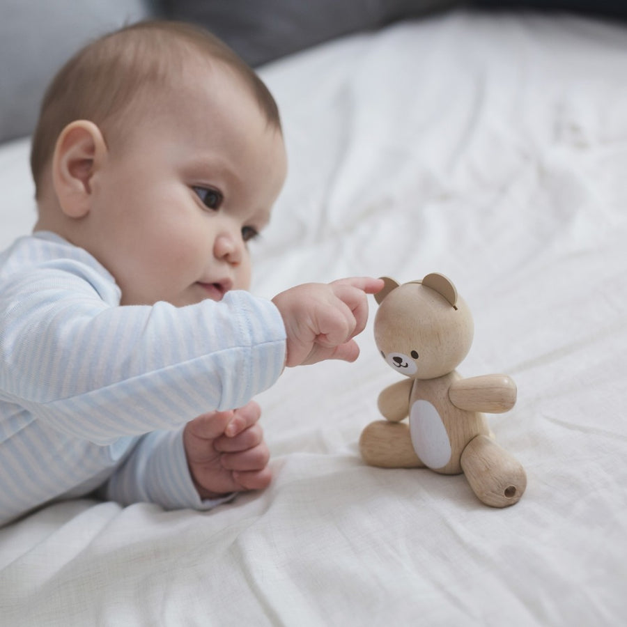 Moveable Wooden Bear