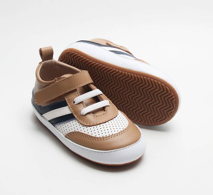 Henry Low Top - Brown and Navy