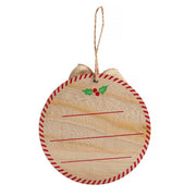 Fill & Print Ornament and Paint Kit - Rustic Burlap Ribbon