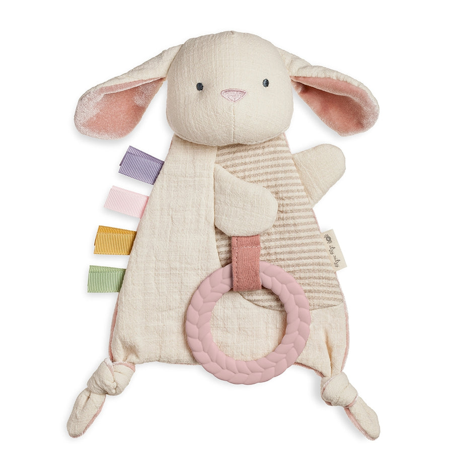 Bitzy Crinkle Sensory Toy with Teether - Bunny