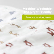 Softe Muslin Baby Burp Cloths The Wild - Set of 5