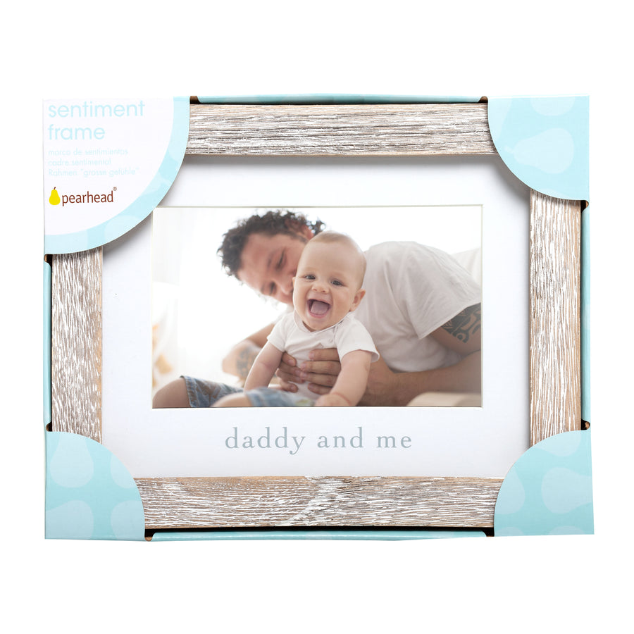 Daddy and Me Sentiment Frame - Rustic