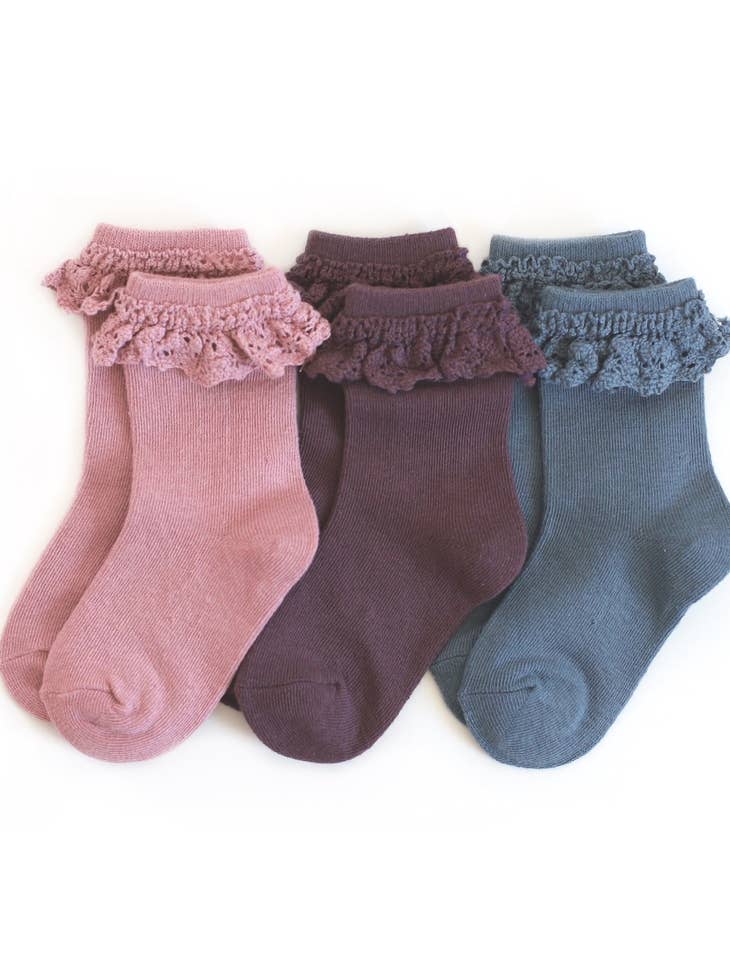 Lace Midi Socks 3 Pack - Daydreamer