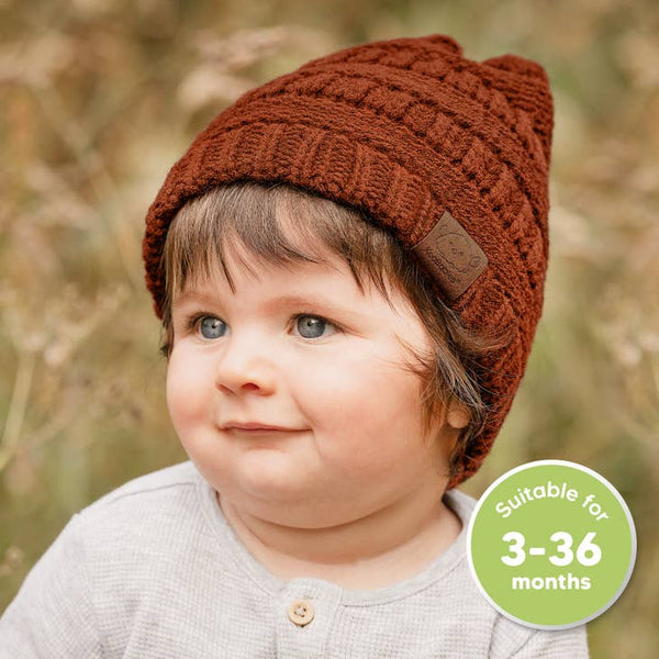 Baby Knitted Beanie - 3 Pack (Rhythm)