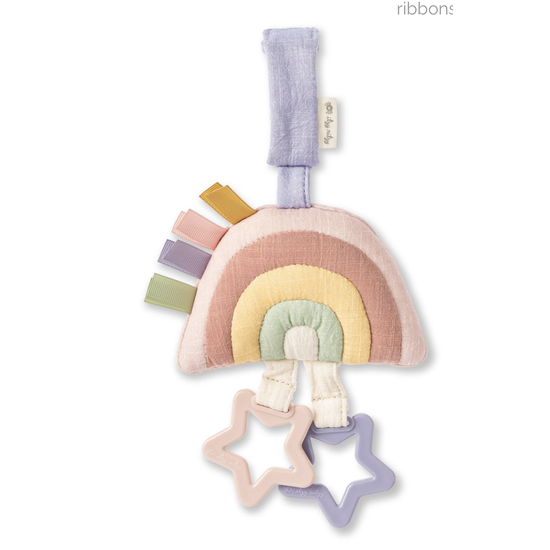 Ritzy Jingle™ Pastel Rainbow Attachable Travel Toy