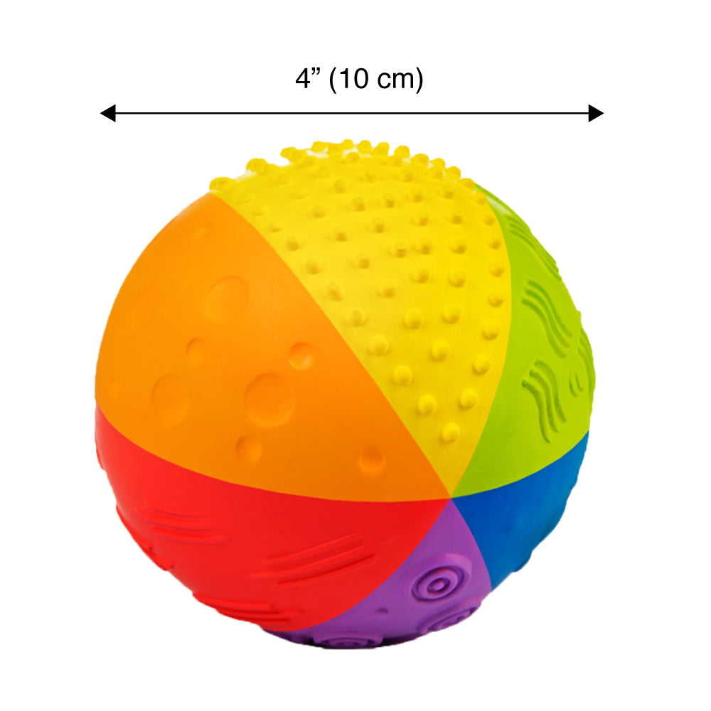 4" Natural Sensory Ball - Rainbow