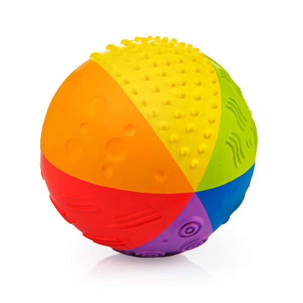 4" Natural Sensory Ball - Rainbow