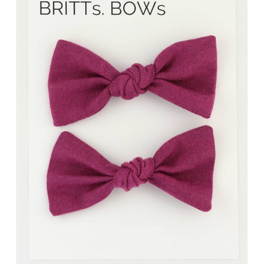 Knot Pigtail Clips - Various Colors