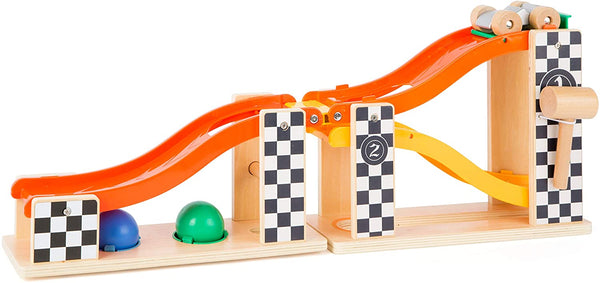 Wooden Marble Run Playset