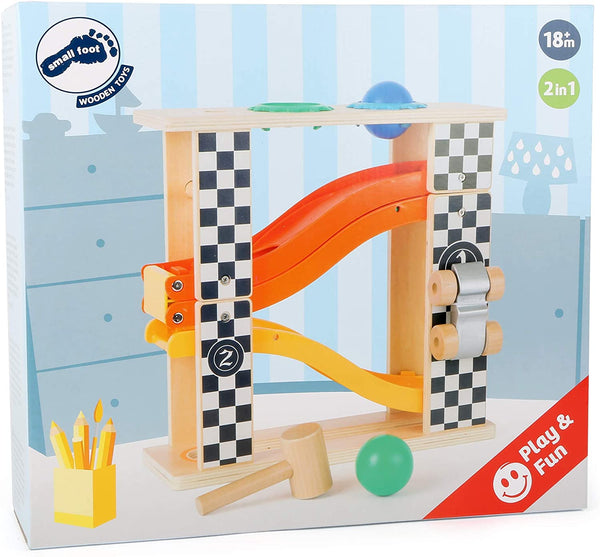 Wooden Marble Run Playset