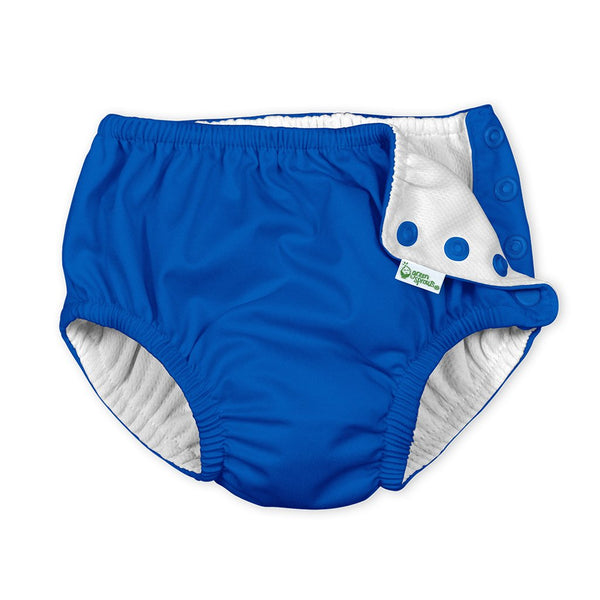 Reusable Snap Absorbent Swimsuit Diaper - Royal Blue