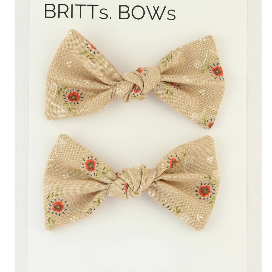 Knot Pigtail Clips - Various Colors
