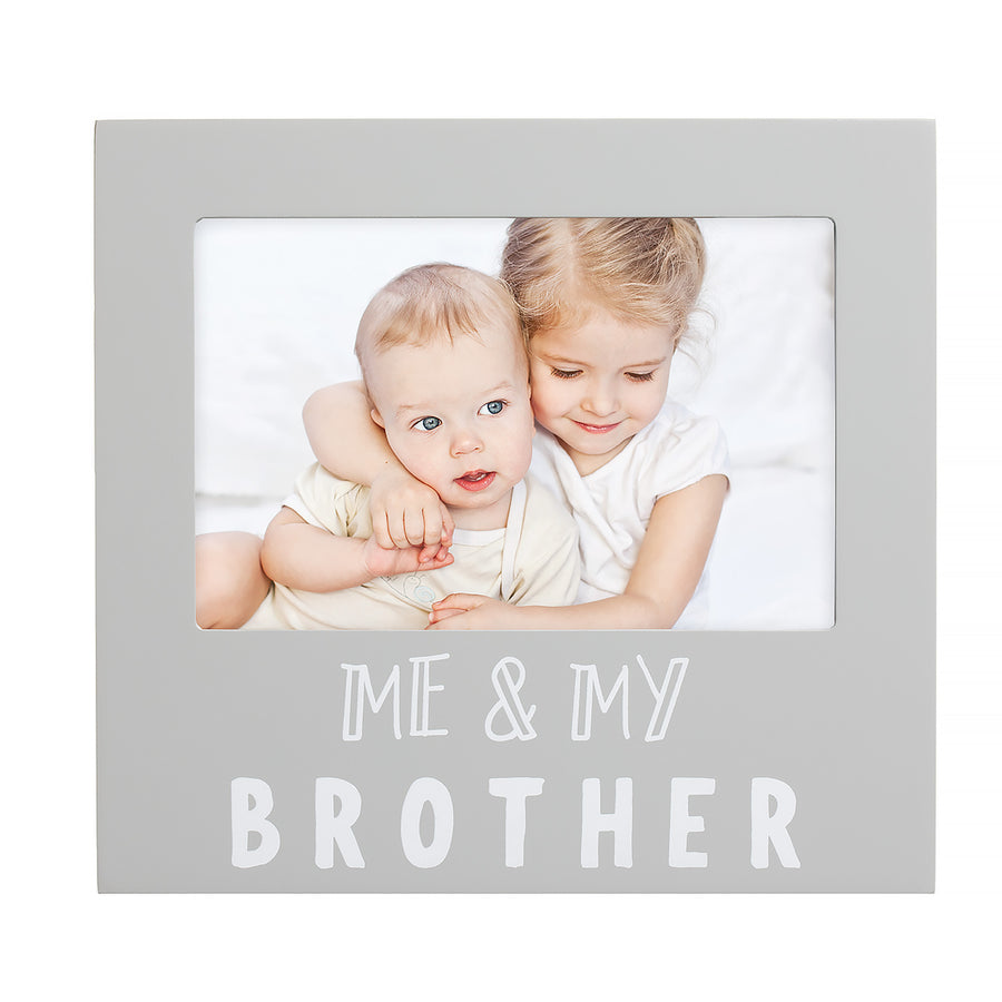 Me and My Brother Sentiment Frame - Gray