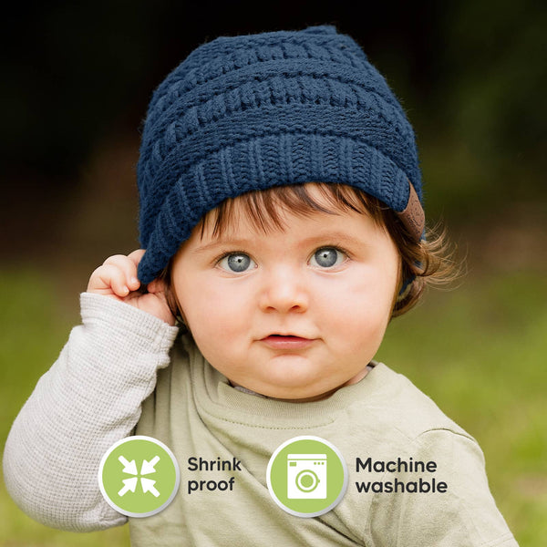 Baby Knitted Beanie - 3 Pack (Rhythm)