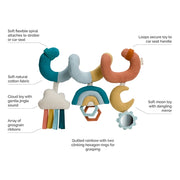 Itzy Bitzy Spiral™ Car Seat Activity Toy - Rainbow