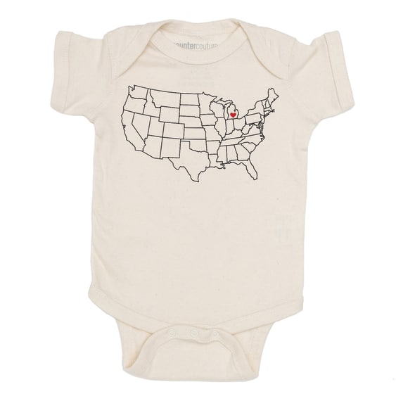 Map Onesie - Virginia (Various)