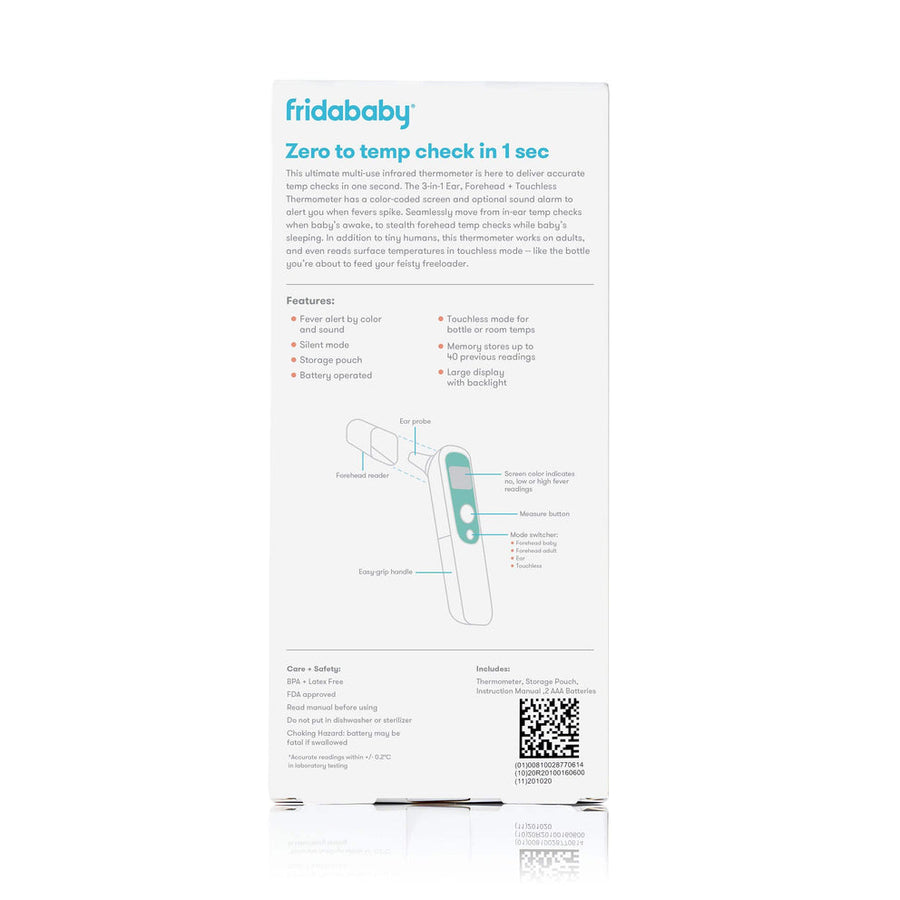 3-in-1 Ear, Forehead + Touchless Thermometer