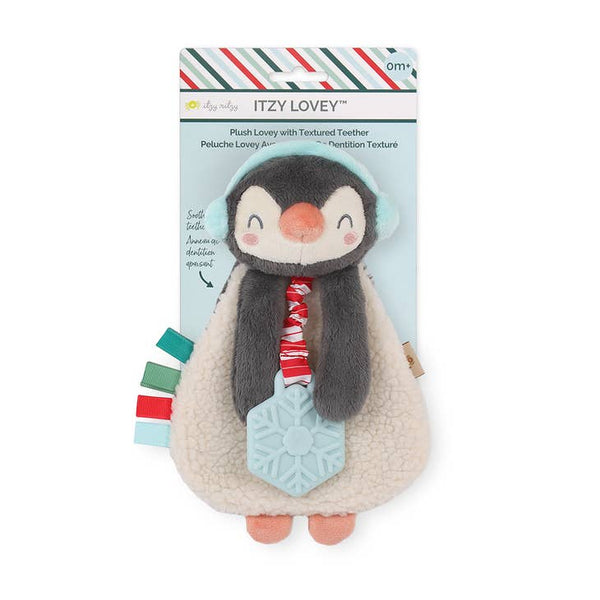 Itzy Lovey™ Holiday Penguin Plush + Teether Toy