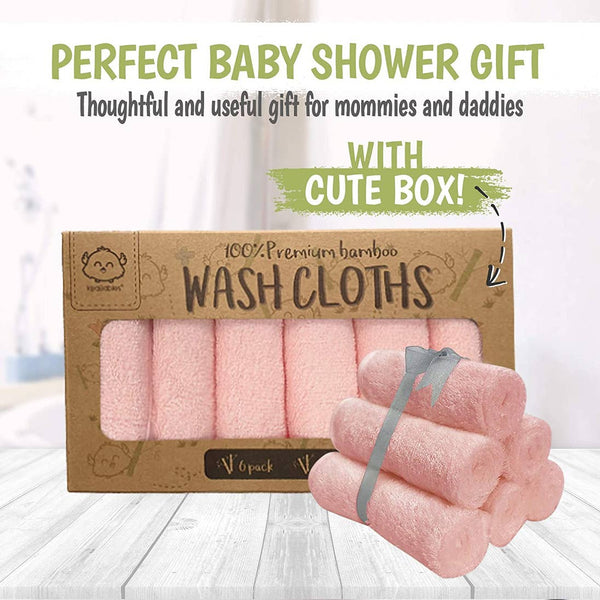 Deluxe Baby Washcloths - Blush Pink