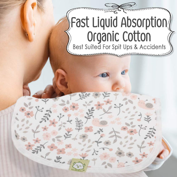 Organic Burp Cloths Sweet Charm - Set of 5