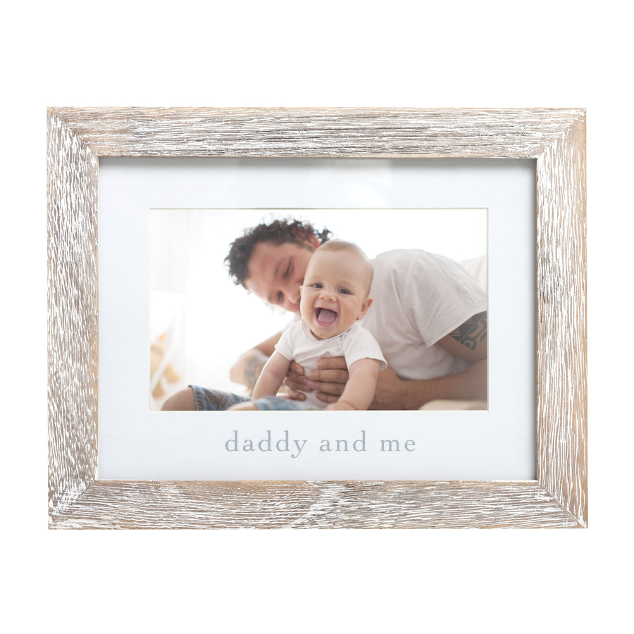 Daddy and Me Sentiment Frame - Rustic