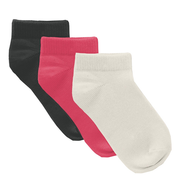 Low Ankle Sock Set (Natural, Taffy, and Midnight)