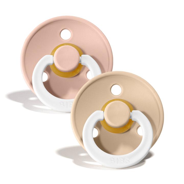 BIBS Pacifier 2 Pack - Original GLOW Size 1 - Various Colors