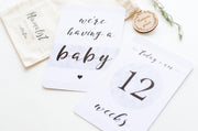 Pregnancy Milestone Cards - Minimalist