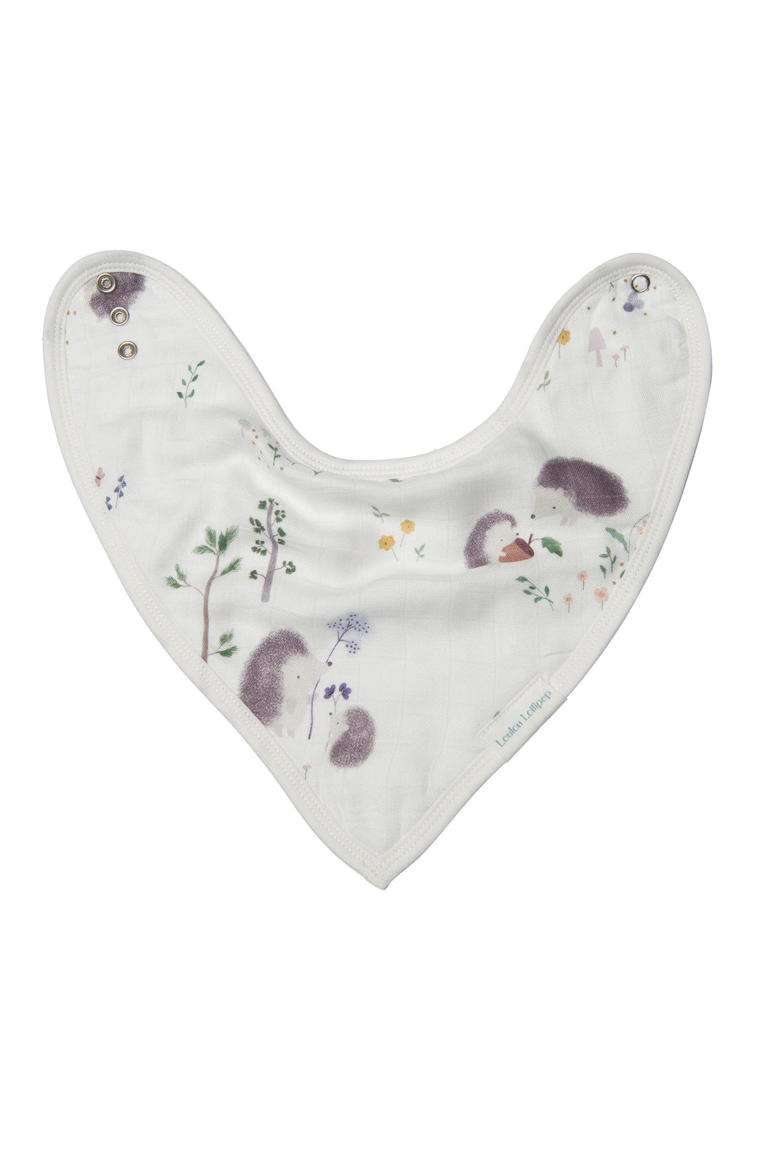 Luxe Muslin Bandana Bib Set - Hedgehogs