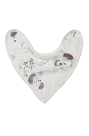 Luxe Muslin Bandana Bib Set - Hedgehogs