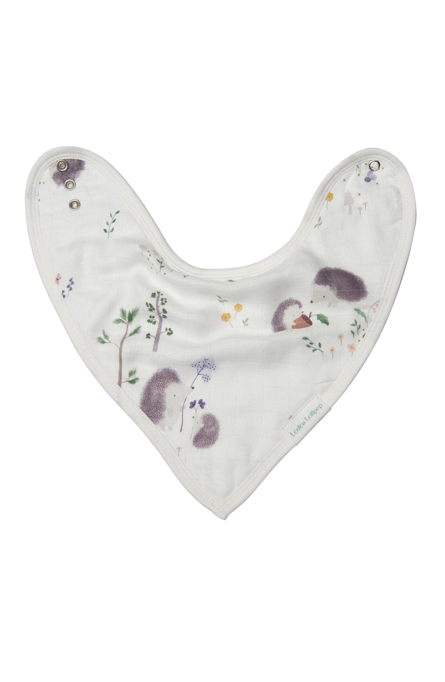 Luxe Muslin Bandana Bib Set - Hedgehogs