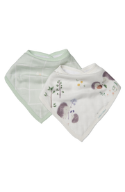 Luxe Muslin Bandana Bib Set - Hedgehogs