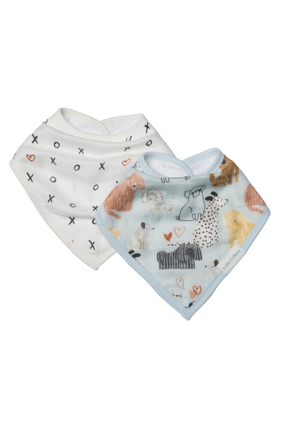 Luxe Muslin Bandana Bib Set - Honey Puppies