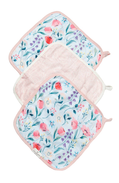 Muslin Washcloth Set - Bluebell
